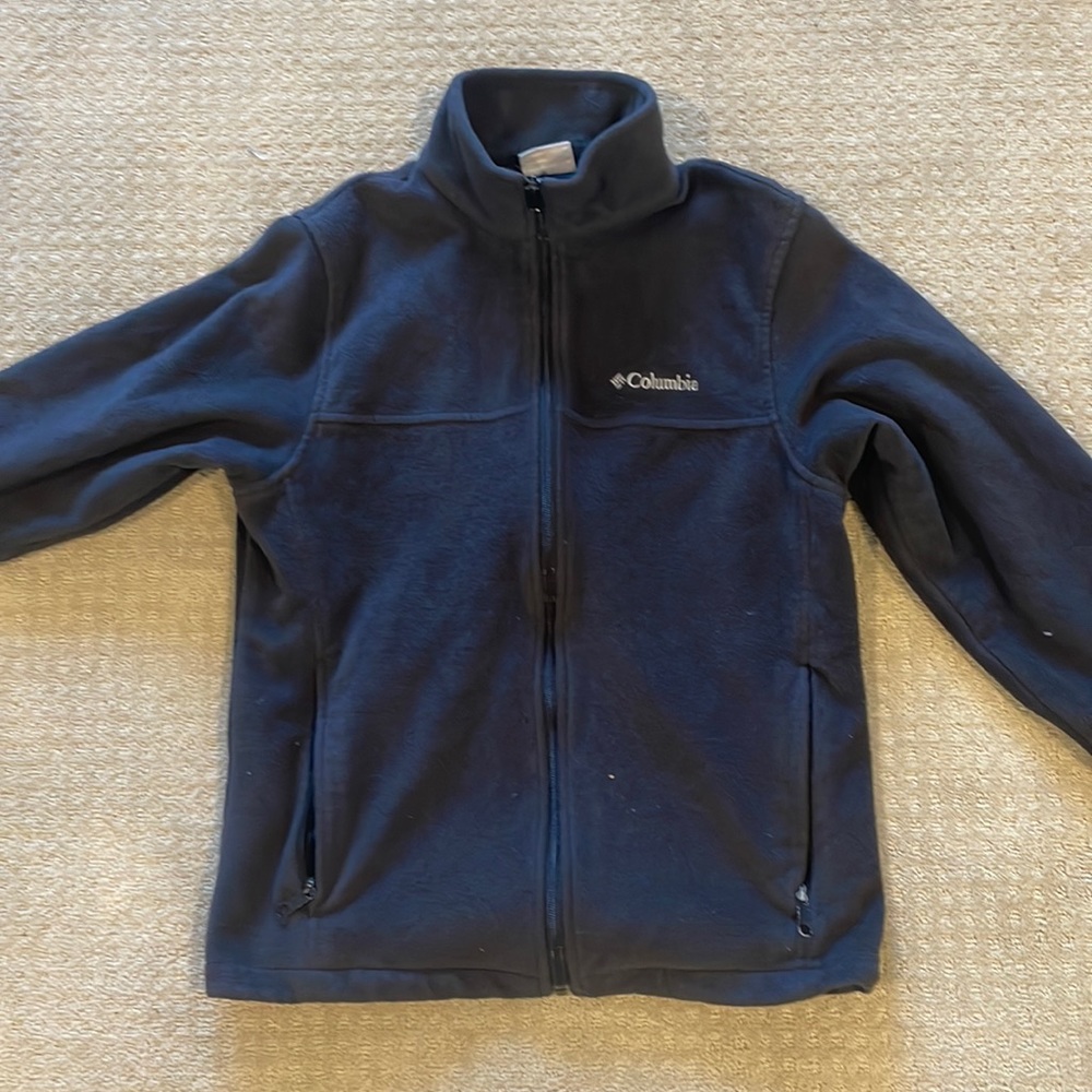 Grey Columbia polar fleece coat (kids medium)